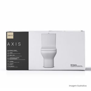 Kit Completo Deca Bacia com Caixa Acoplada Axis Branco
