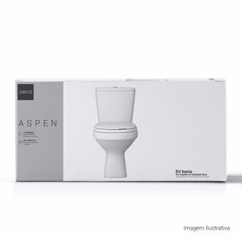 Kit Completo Deca Bacia com Caixa Acoplada Aspen Branco