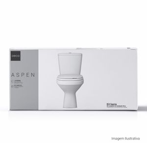 Kit Completo Deca Bacia com Caixa Acoplada Aspen Branco