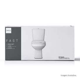 Kit Completo Deca Bacia com Caixa Acoplada Fast Branco