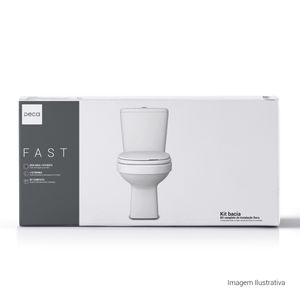 Kit Completo Deca Bacia com Caixa Acoplada Fast Branco