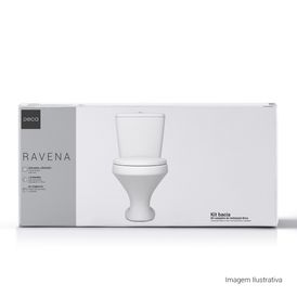 Kit Completo Deca Bacia com Caixa Acoplada Ravena Branco