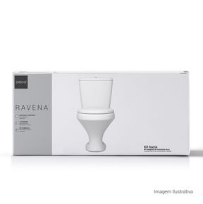 Kit-Completo-Deca-Bacia-com-Caixa-Acoplada-Ravena-Branco---Deca---KP.909.17---Fundo-Branco-Produto-com-item-complementar-imagem-da-embalagam