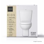 Kit-Completo-Deca-Bacia-com-Caixa-Acoplada-Kids-Branco---Deca---KPI.106.17---Fundo-Branco-Produto-com-item-complementar-imagem-da-embalagam