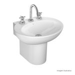 Lavatorio-Deca-Oval-Branco---Deca---L.39.17---Fundo-Branco-Produto-com-item-complementar-posicionada-na-diagonal-direita-e-fechado-ou-produto-redondo