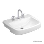 Lavatorio-de-Semiencaixe-Deca-Monte-Carlo-Branco---Deca---L.82.17---Fundo-Branco-Produto-com-item-complementar-posicionada-na-diagonal-direita-e-fechado-ou-produto-redondo