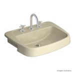 Lavatorio-de-Semiencaixe-Deca-Monte-Carlo-Creme---Deca---L.82.37---Fundo-Branco-Produto-com-item-complementar-posicionada-na-diagonal-direita-e-fechado-ou-produto-redondo