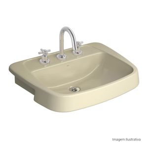 Lavatório de Semiencaixe Monte Carlo Creme