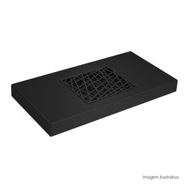 Trama Deca para Cuba 43cm Trama Invisible Ébano Fosco