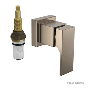 Acabamento para Registro de Pressão 1/2 e 3/4 com Mecanismo 1/2 Volta Unic Corten