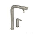 Acionamento-para-Monocomando-Deca-de-Mesa-para-Cozinha-Flat-You-Inox---Deca---4992.INX99.02---Fundo-Branco-Produto-com-item-complementar-posicionada-na-diagonal-direita-e-fechado-ou-produto-redondo