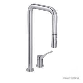 Bica-de-Mesa-Deca-Reta-para-Cozinha-You-Cromado---Deca---1290.C99---Fundo-Branco-Produto-com-item-complementar-posicionada-na-diagonal-direita-e-fechado-ou-produto-redondo