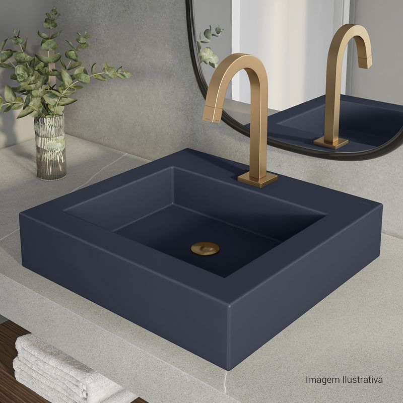 Cuba-de-Apoio-Deca-com-Mesa-Quadrada-430mm-Navy-Blue---Deca---L.737.43---Ambientada-Com-Zoom-no-produto-pode-conter-2-ou-mais-produtos-diretamente-relacionados-e-acessorios-de-banheiros.