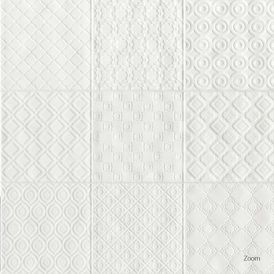 Porcelanato Decorado Lux 60x60cm Branco - Portinari Sintra Maiolica Wh Esmaltado Retificado