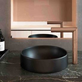 Torneira de Mesa com Textura Bica Alta para Lavatório Orion Corten