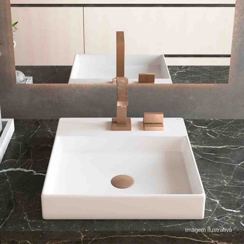 Torneira-Deca-de-Mesa-Bica-Alta-para-Lavatorio-com-Textura-Dream-Corten---Deca---1191.CT87.MT.T01---Ambientada-Com-Zoom-no-produto-pode-conter-2-ou-mais-produtos-diretamente-relacionados-e-acessorios-de-banheiros.