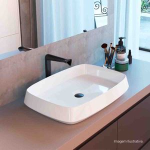 Torneira de Mesa Touchless Bica Alta para Lavatório Jader Almeida Black Matte