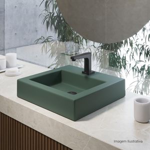 Torneira de Mesa Touchless Bica Baixa para Lavatório Unic Black Matte