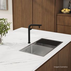 Torneira de Mesa para Cozinha Deca Click Black Matte