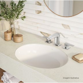 Misturador-Deca-de-Mesa-Bica-Baixa-para-Lavatorio-Level-Cromado---Deca---1875.C26---Ambientada-Com-Zoom-no-produto-pode-conter-2-ou-mais-produtos-diretamente-relacionados-e-acessorios-de-banheiros.