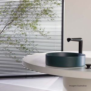Misturador de Mesa Bica Alta para Lavatório Black Matte