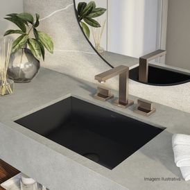 Misturador de Mesa Bica Alta para Lavatório Corten