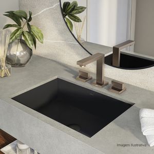 Misturador de Mesa Bica Alta para Lavatório Corten