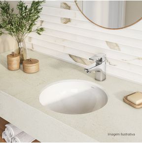 Misturador-Monocomando-Deca-de-Mesa-Bica-Baixa-para-Lavatorio-Level-Cromado---Deca---2875.C26---Ambientada-Com-Zoom-no-produto-pode-conter-2-ou-mais-produtos-diretamente-relacionados-e-acessorios-de-banheiros.