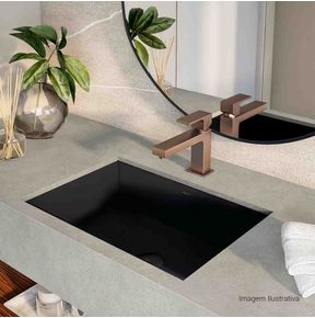 Misturador-Monocomando-Deca-de-Mesa-Bica-Baixa-para-Lavatorio-Unic-Corten---Deca---2875.CT90.MT---Ambientada-Com-Zoom-no-produto-pode-conter-2-ou-mais-produtos-diretamente-relacionados-e-acessorios-de-banheiros.