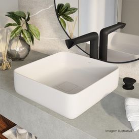 Misturador Monocomando de Mesa Bica Alta para Lavatório Jader Almeida Black Matte