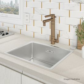 Misturador Monocomando de Mesa com Filtro para Cozinha Twin Corten