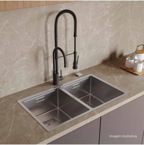 Misturador-Monocomando-Deca-de-Mesa-para-Cozinha-Gourmet-Black-Matte---Deca---2280.BL.MT---Ambientada-Com-Zoom-no-produto-pode-conter-2-ou-mais-produtos-diretamente-relacionados-e-acessorios-de-banheiros.