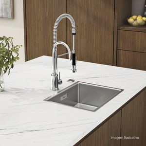 Misturador Monocomando de Mesa para Cozinha Gourmet Cromado