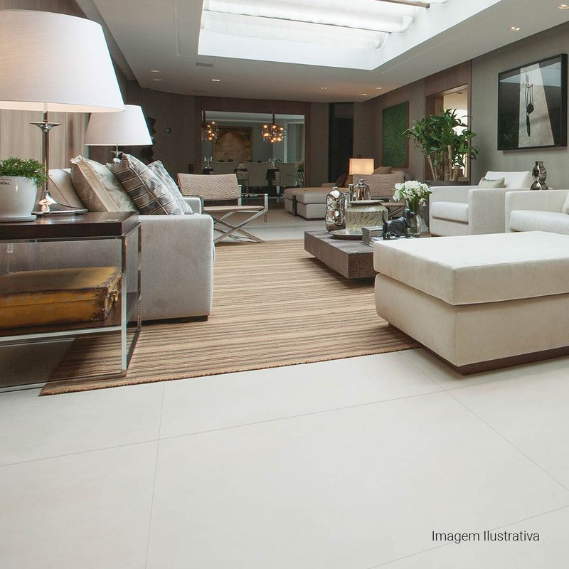 Porcelanato-Loft-Acetinado-White-60x60cm-Ret---Portinari---6055570A---Ambientada-Ampla-