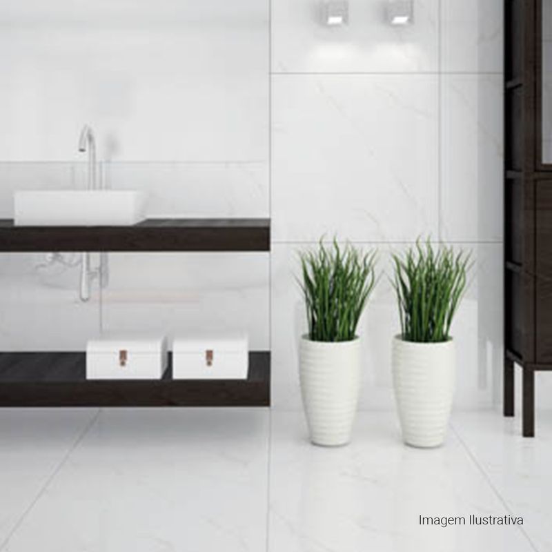 Porcelanato-Calacata-Polido-White-90x90cm-Ret---Portinari---6058828A---Ambientada-Ampla-