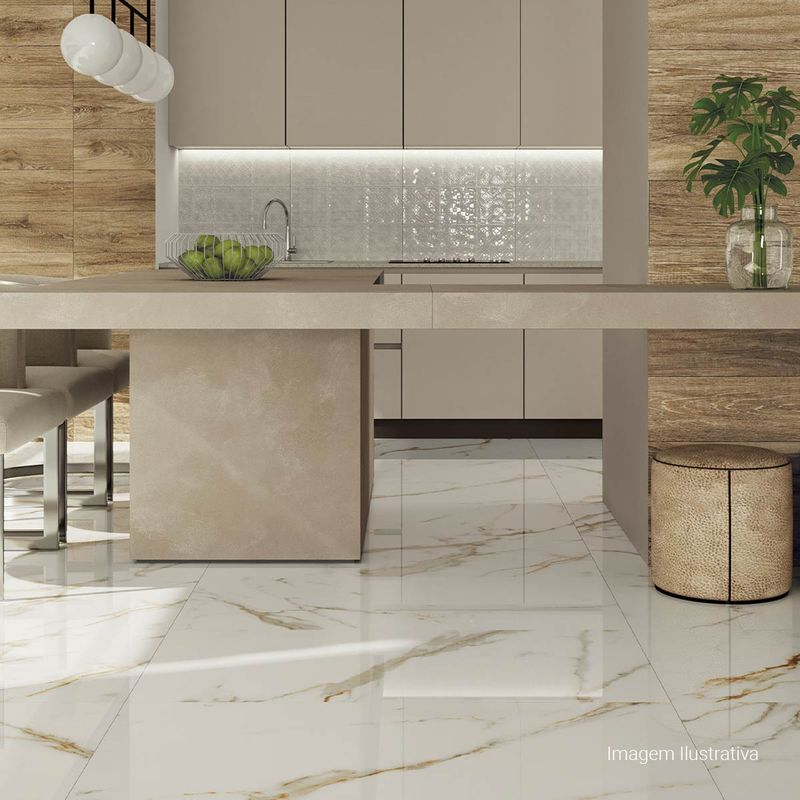 Porcelanato-Canova-Polido-White-100x100cm-Ret---Portinari---6061191A---Ambientada-Ampla-