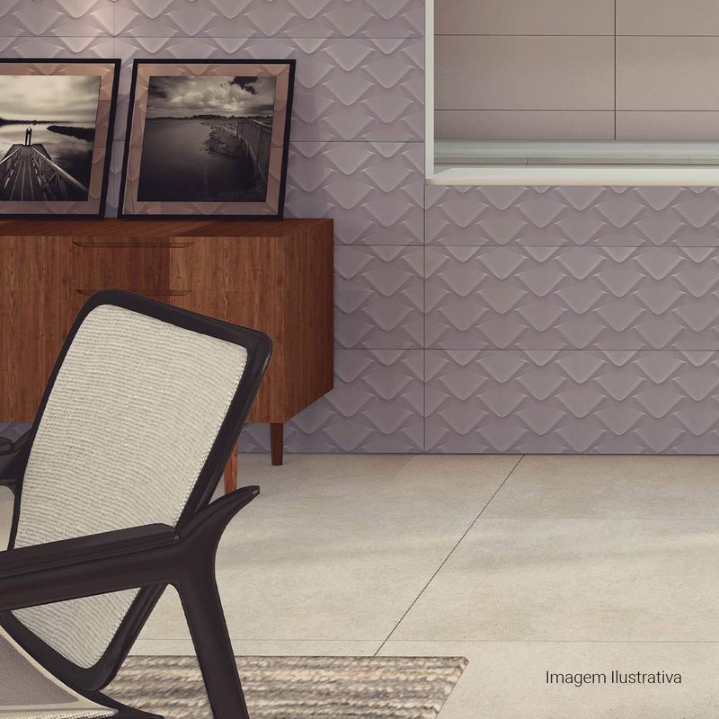 Porcelanato-Chicago-Acetinado-Soft-Gray-90x90cm-Ret---Portinari---6057060A---Ambientada-Ampla-
