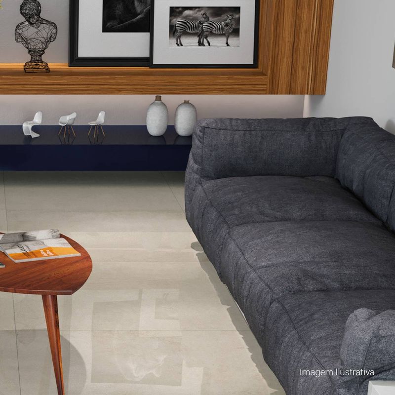 Porcelanato-Detroit-Polido-Almond-90x90cm-Ret---Portinari---6059235A---Ambientada-Ampla-