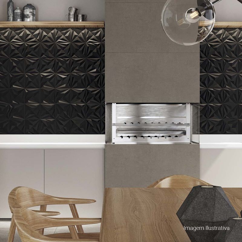 Porcelanato-MaxNatural-Abstract-Black-20x20cm-Ret---Portinari---6061394A---Ambientada-Ampla-