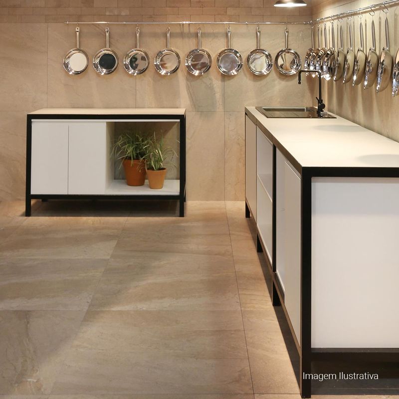 Porcelanato-Mediterraneo-Acetinado-Soft-Beige-90x90cm-Ret---Portinari---6059506A---Ambientada-Ampla-