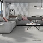 Porcelanato-Munich-Natural-Soft-Gray-100x100cm-Ret---Portinari---6060955A---Ambientada-Ampla-