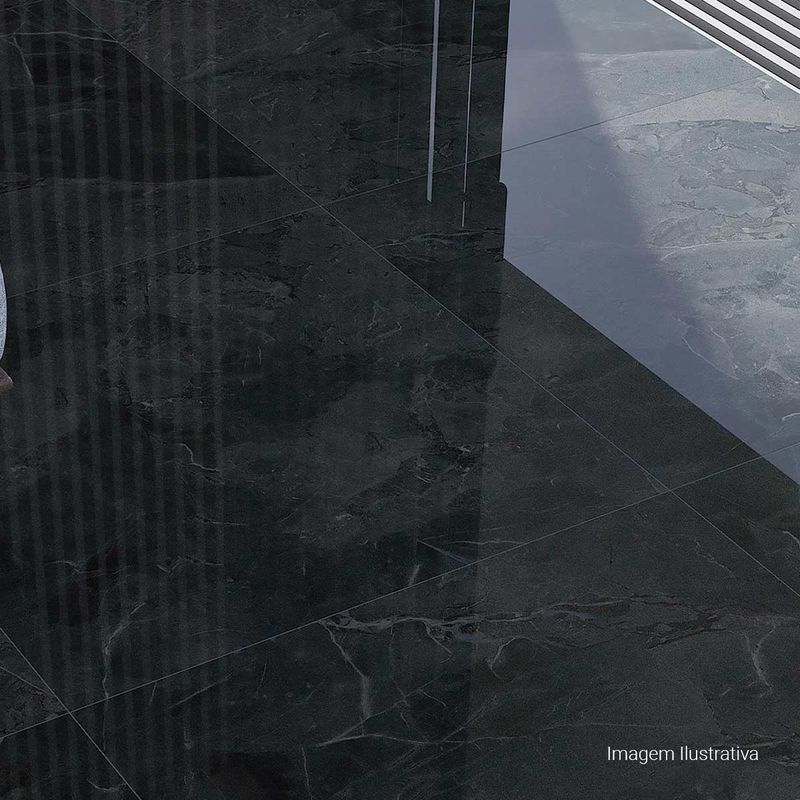 Porcelanato-Opera-Polido-Black-90x90cm-Ret---Portinari---6060559A---Ambientada-Ampla-
