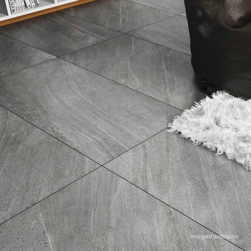 Porcelanato-Pietra-Serena-Hd-Acetinado-Gray-60x120cm-Ret---Portinari---6057075A---Ambientada-Ampla-