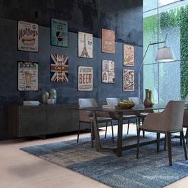 Porcelanato Acetinado Marmorizado 100x100cm Bege - Ceusa Romano Esmaltado Retificado