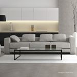 Porcelanato-York-Acetinado-Soft-Gray-90x90cm-Ret---Portinari---6059800A---Ambientada-Ampla-