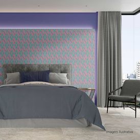 Porcelanato Decorado Matte/lux 13x22,50cm Rosa - Ceusa Argyle Los Pk Mlx Esmaltado Bold