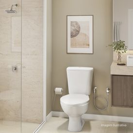Ducha Higiênica com Registro e Derivação Link Cromado