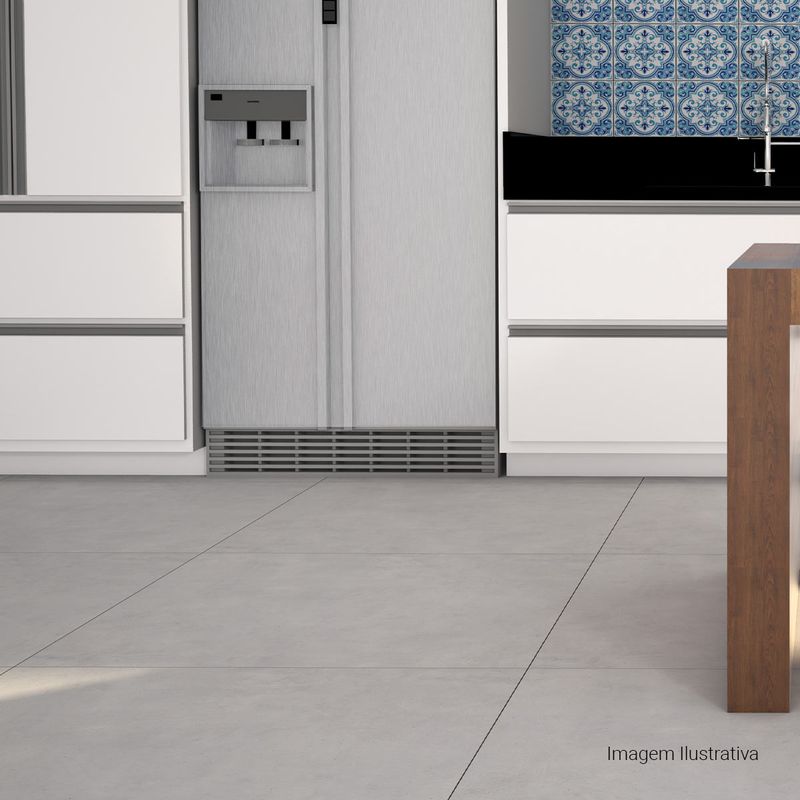 Porcelanato-Portland-Hd-Acetinado-Soft-Gray-90x90cm-Ret---Portinari---6054652A---Ambientada-Ampla-