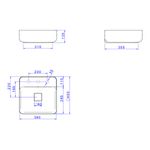 Cuba-de-Apoio-Deca-com-Mesa-Quadrada-40cm-Slim-Ebano-Fosco---Deca---L.11040.M.94---Fundo-Branco-Medida-Imagem-do-Desenho-tecnico-de-engenharia