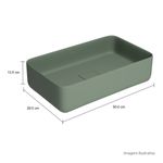 Cuba-de-Apoio-Retangular-50cm-Deca-Slim-Salvia---Deca---L.13050.49---Fundo-Branco-Medida-Foto-com-medidas-Produto-unico-ou-multiplos
